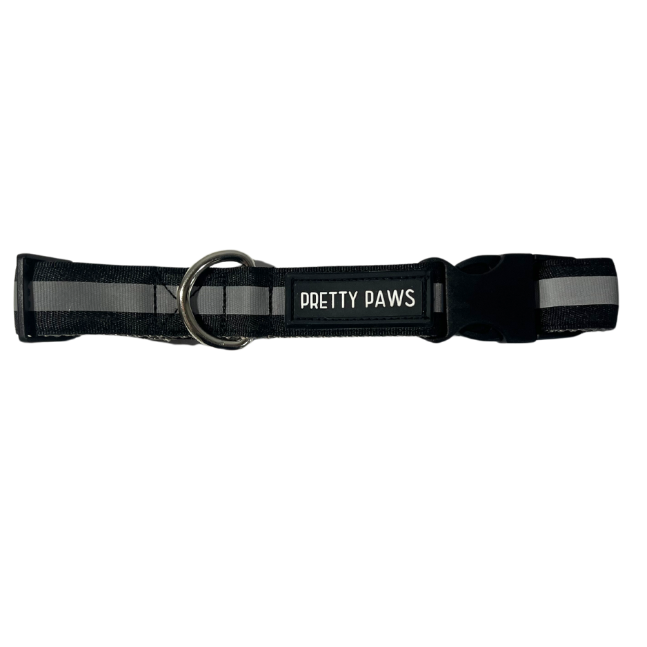 Black Non-Padded Reflective Collar