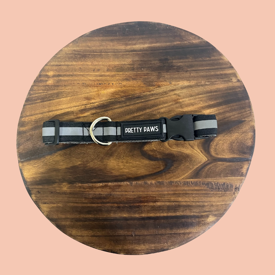 Black Non-Padded Reflective Collar