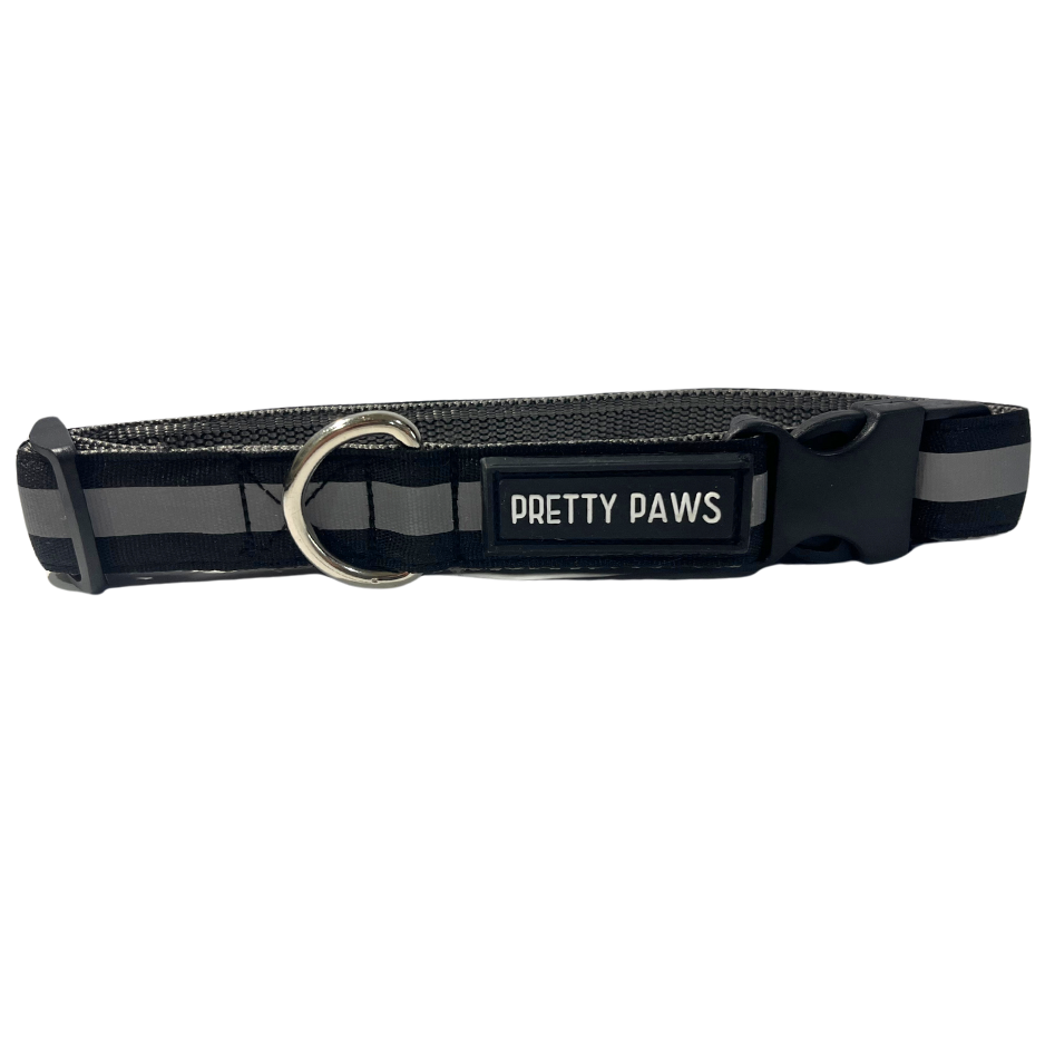 Black Non-Padded Reflective Collar