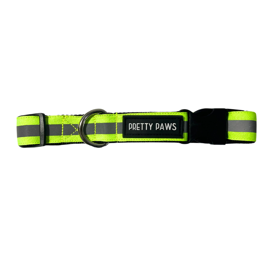 Green Non-Padded Reflective Collar