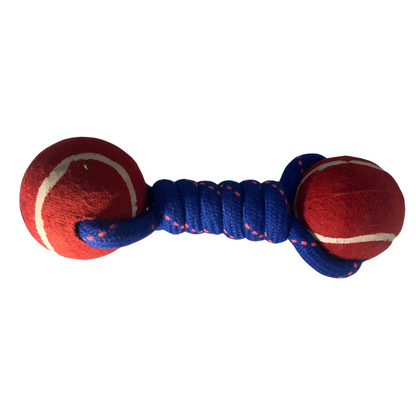 Interactive Rope Handle Ball Toy for Dogs & Cats