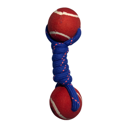 Interactive Rope Handle Ball Toy for Dogs & Cats