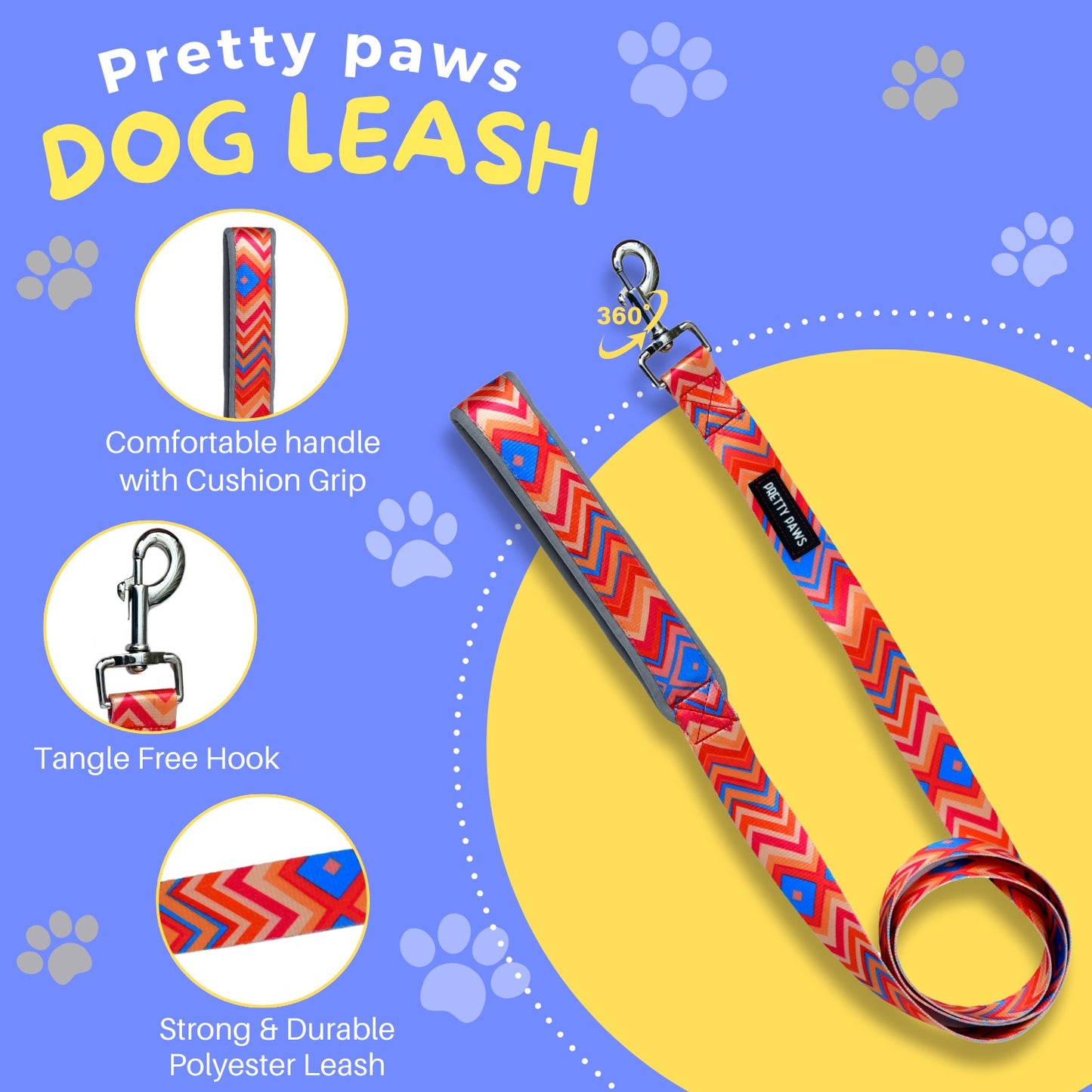 Printed Red Dog Leash